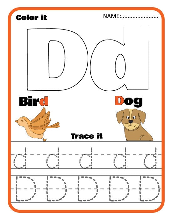 A - Z Alphabet Letter Tracing Childrens Activity | Early Education Letter Tracing Practice | Preschool alphabet activity for pen control -