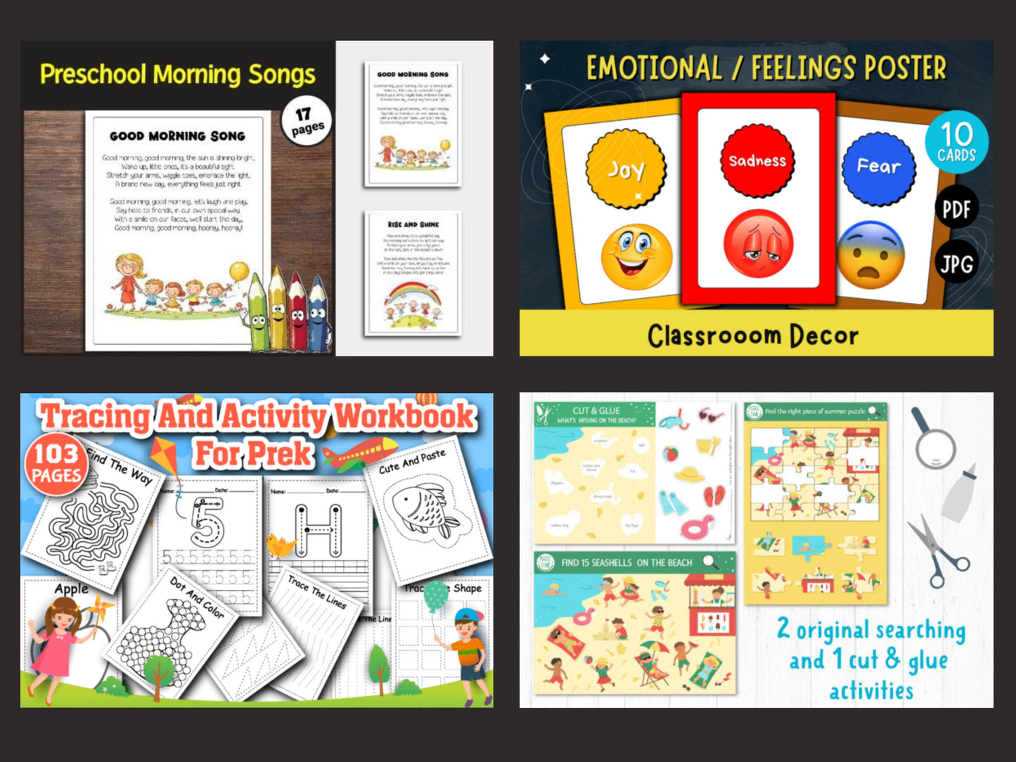 Pre-K - Kindergarten Prep Mega Bundle Summer Activities & Parent-Teacher Planning Tools - Educational Games - Videos - Worksheets for Kids