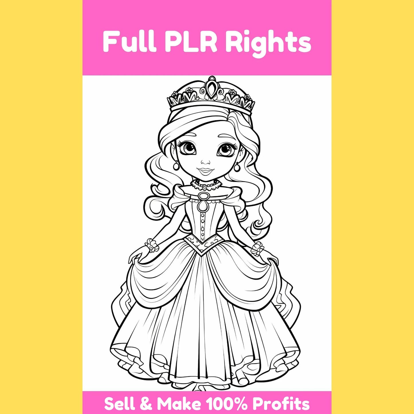 700 Princess Coloring Pages | Easy Kids Coloring Pages | Coloring Activity | Fun & Educational Printable Coloring Books | Digital Download