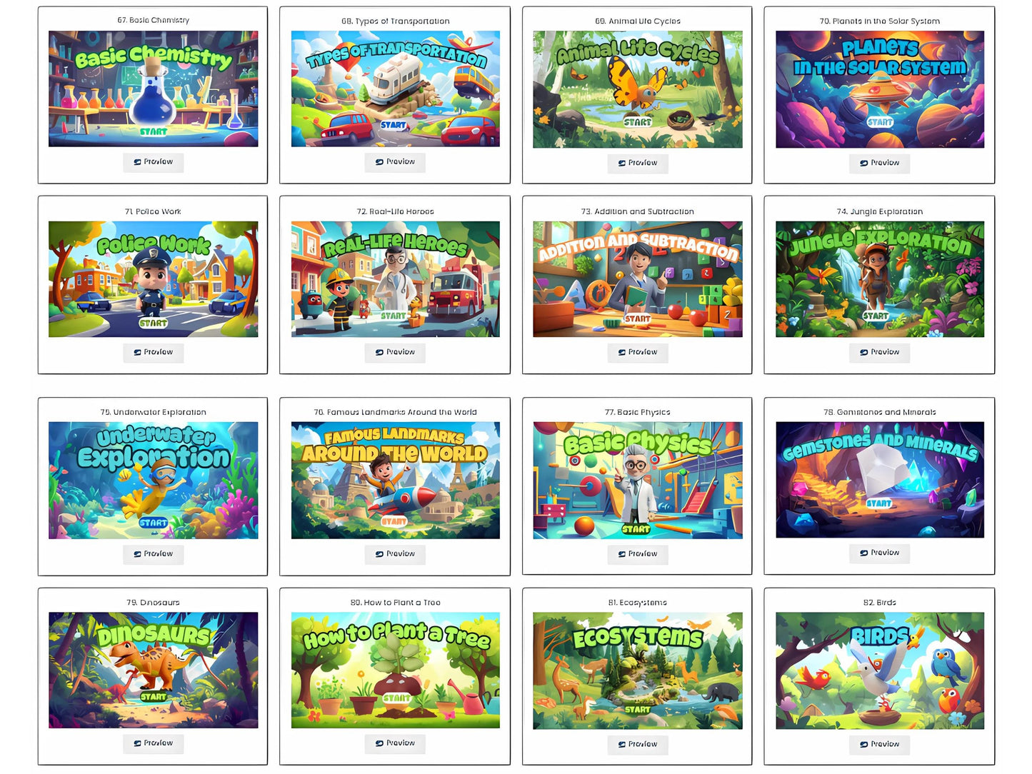 PLR 90 Kids Quiz Games w/ Voiceover & Animation, PLR mrr License, Canva EditableTemplates for Easy Customization | Master Resell Rights, MRR