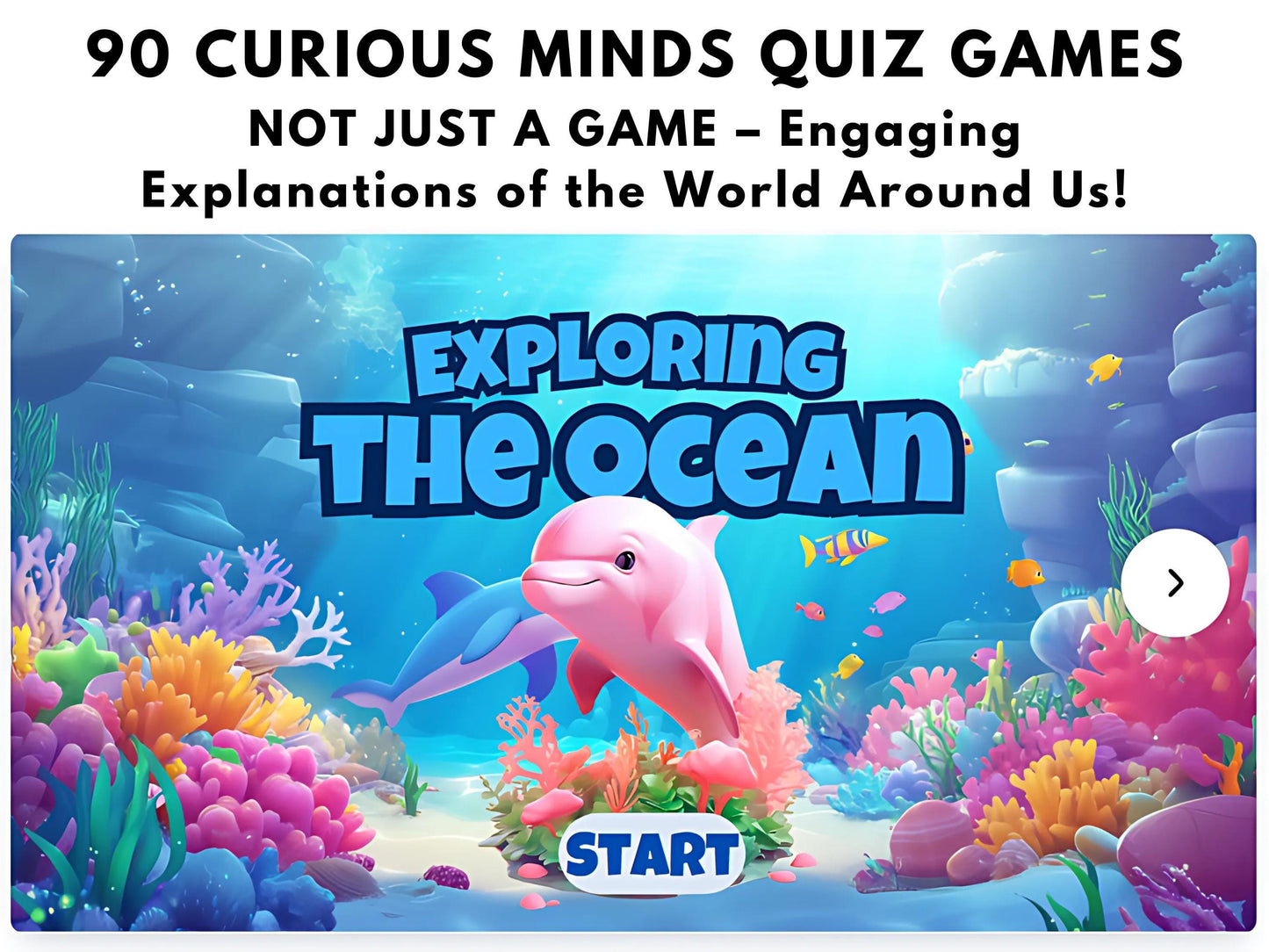PLR 90 Kids Quiz Games w/ Voiceover & Animation, PLR mrr License, Canva EditableTemplates for Easy Customization | Master Resell Rights, MRR