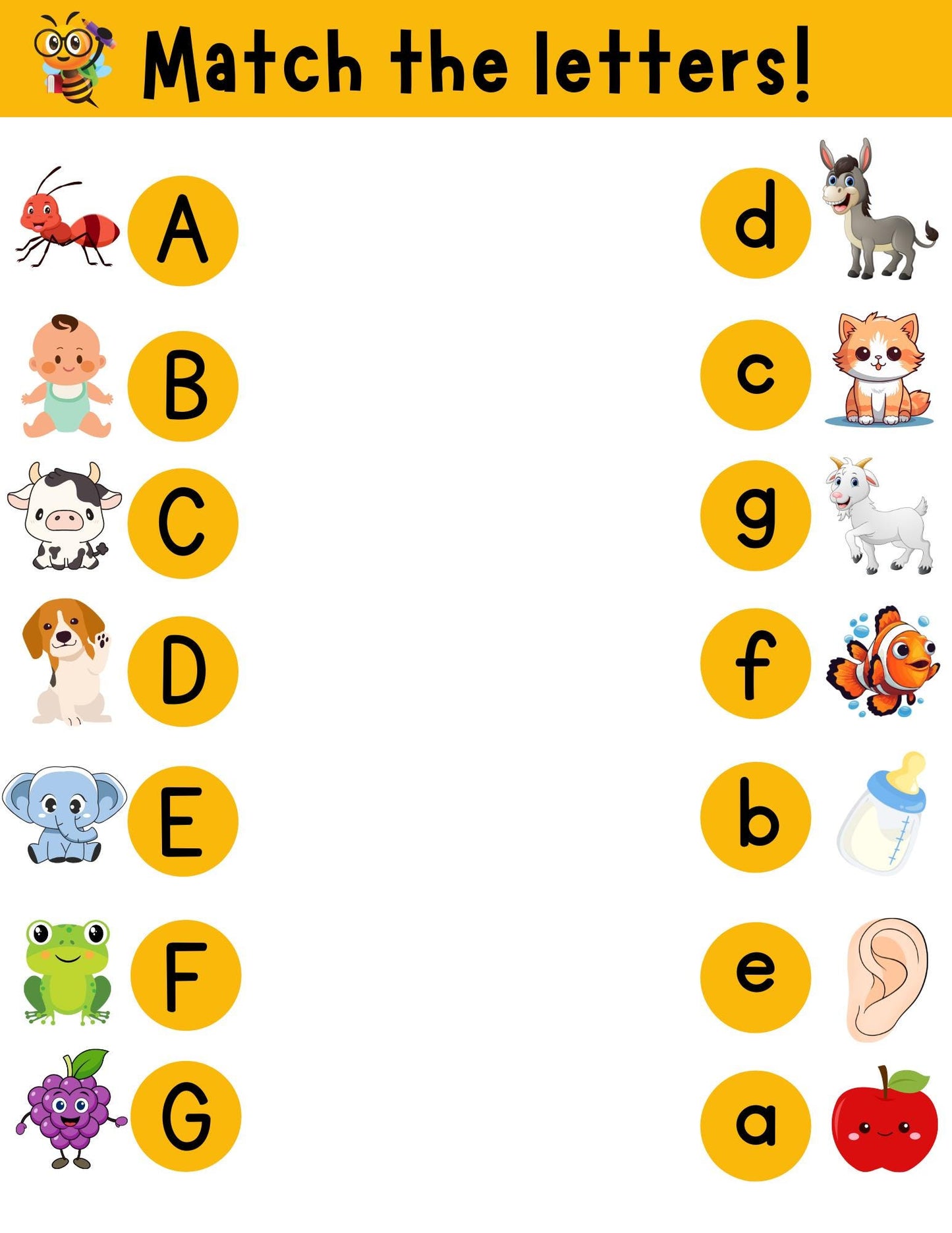PLR A-Z Letter Matching Activity | Editable Canva Templates for Teachers, Parents & Entrepreneurs | Bonus Kids Book Creator | Early Learning