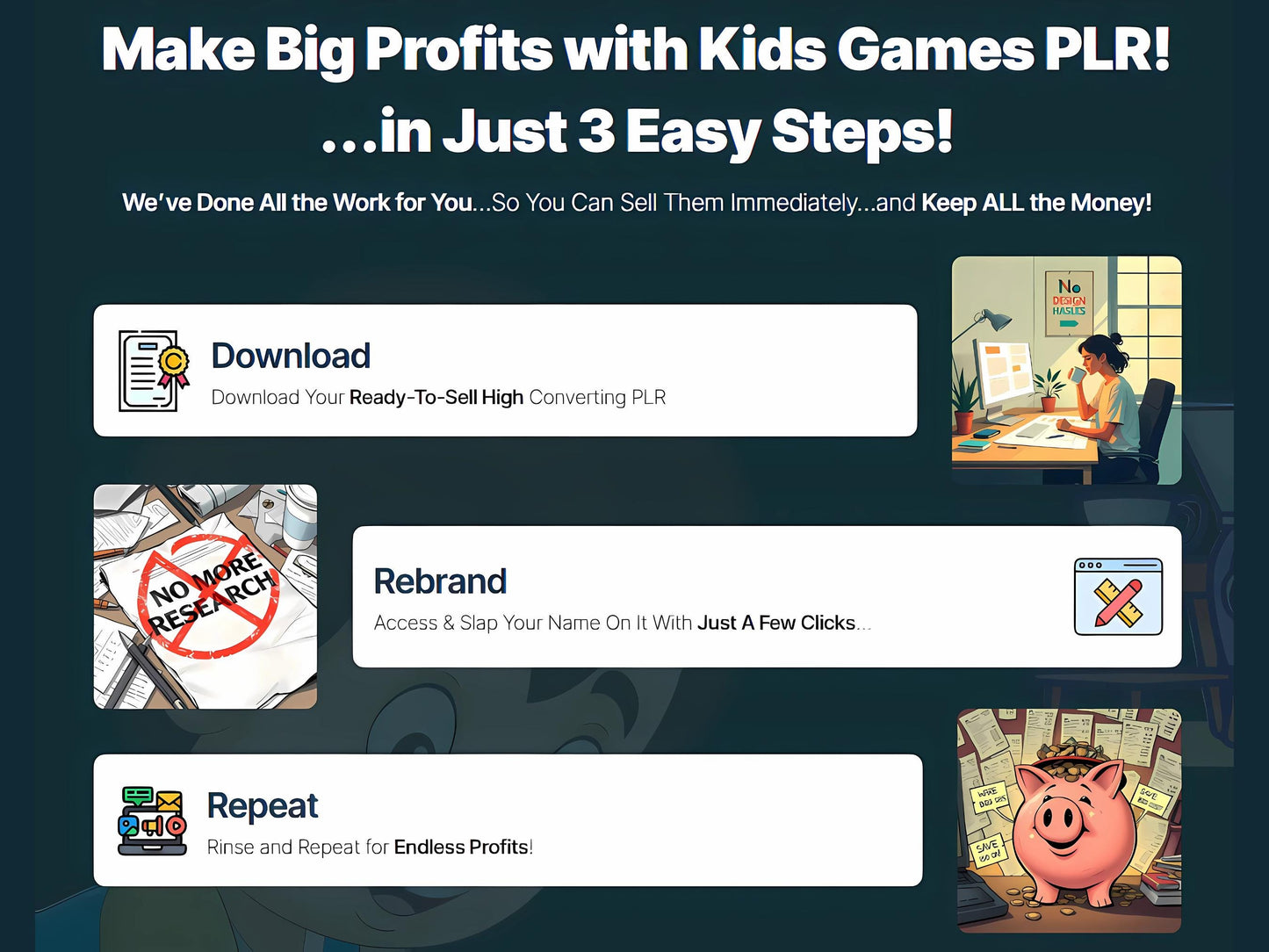 PLR 15 Kids Canva Games | Editable Templates | Rebrand, Customize & Sell | Private Label Rights, MRR, Kids PLR Content, Master Resell Rights