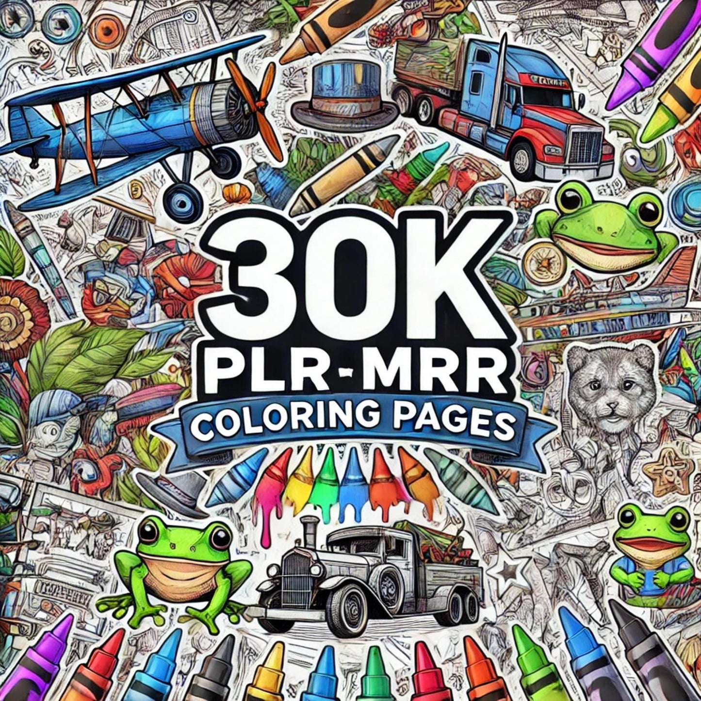 PLR-MRR 2 Million Digital Products With Unrestricted Master Resell Rights - eBooks, PLR Articles, Coloring Pages, Kids Activities & Software
