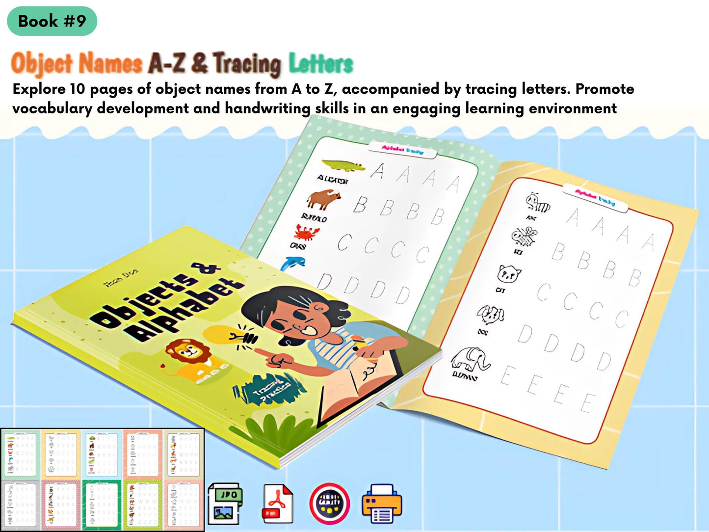 Kids Tracing Worksheets Mega Bundle | Printable Learning Activities for Preschool & Kindergarten | Fine Motor Skills Builder, Homeschool