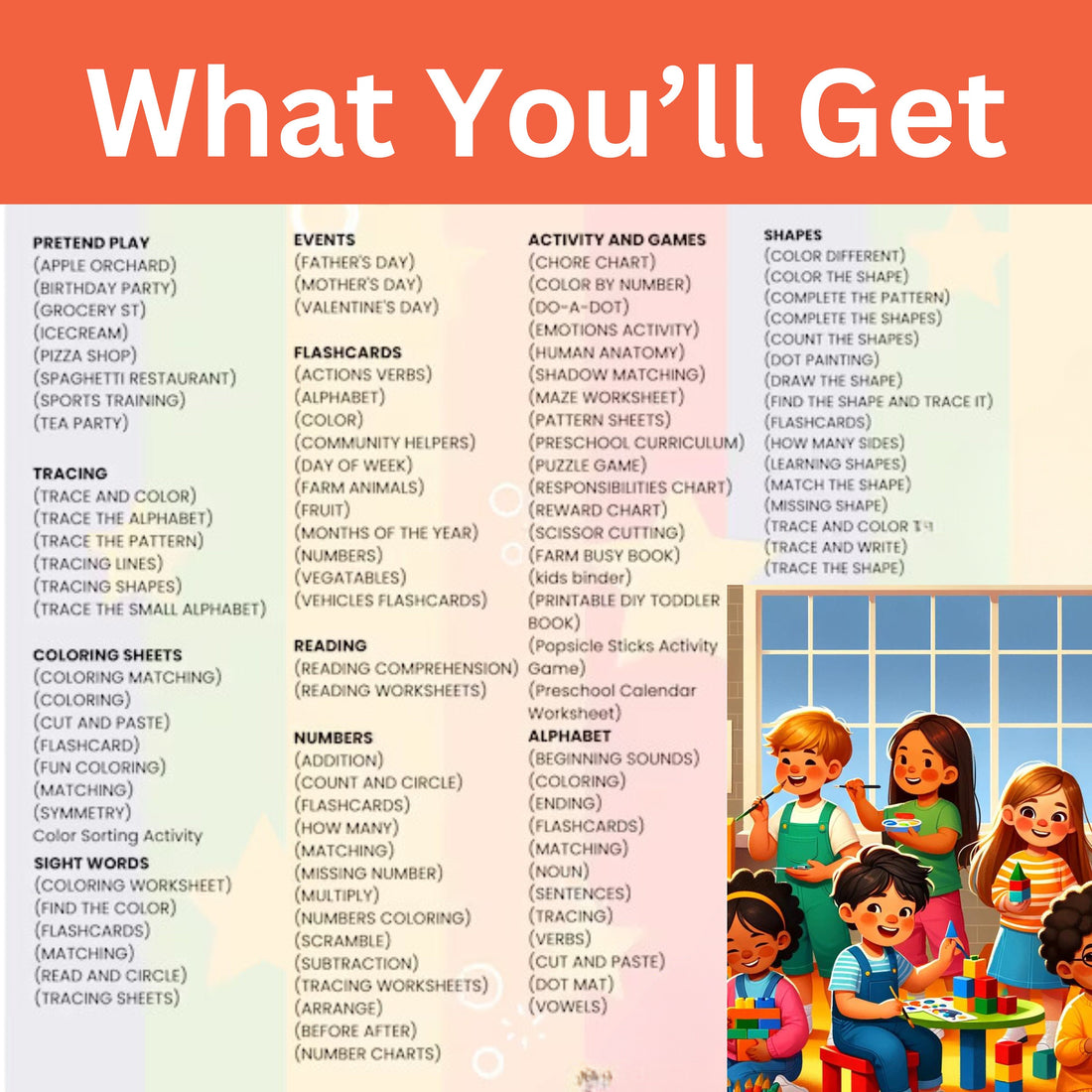 PLR 11,000+ Preschool, Kindergarten Printables, Worksheets, Activities ...