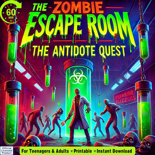 Zombie Escape Room Game: Thrilling Adventure for Teenagers & Adults – Solve Puzzles, Outwit Zombies, and Unlock the Ultimate Survival Quest